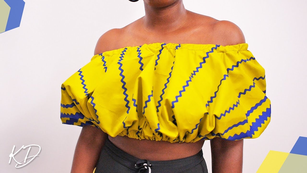 OFF SHOULDER BALLOON TUBE TOP TUTORIAL | KIM DAVE
