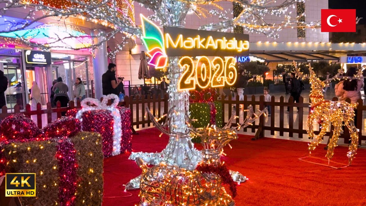 MarkAntalya Christmas Walk | Real Holiday Vibes in Antalya🇹🇷