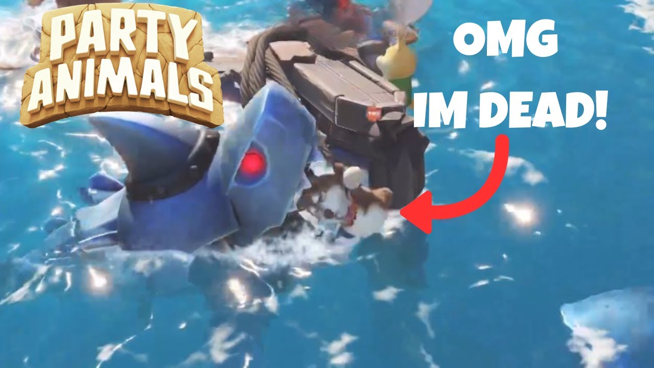 How Did My Bot Teammate Dodge Every Shark?! | Party Animals