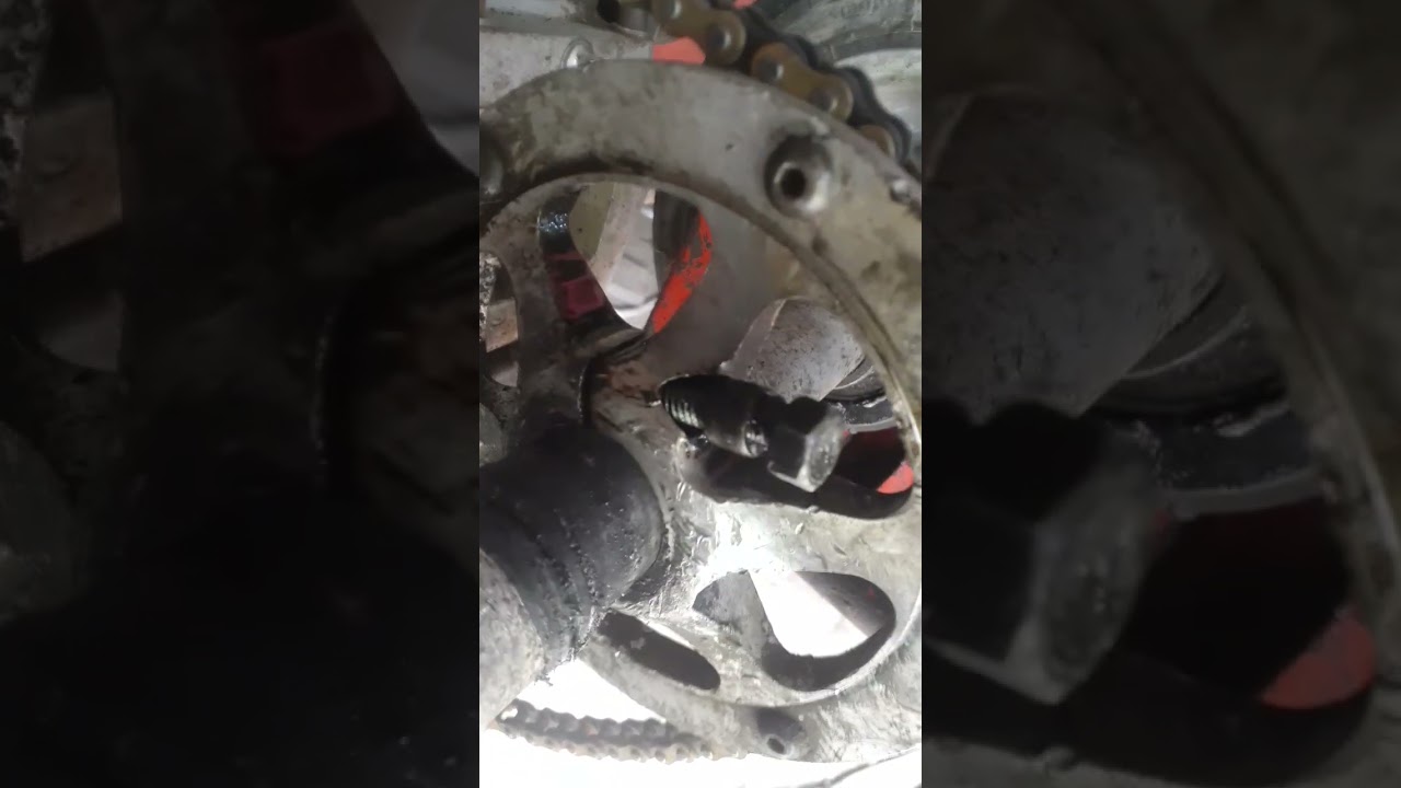 stripped, sprocket hub bolt, extraction!