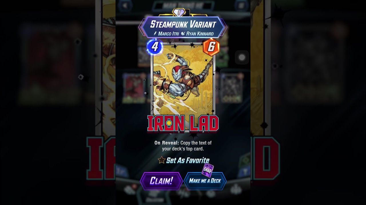 MARVEL SNAP THE BEST IRON LAD SPLIT