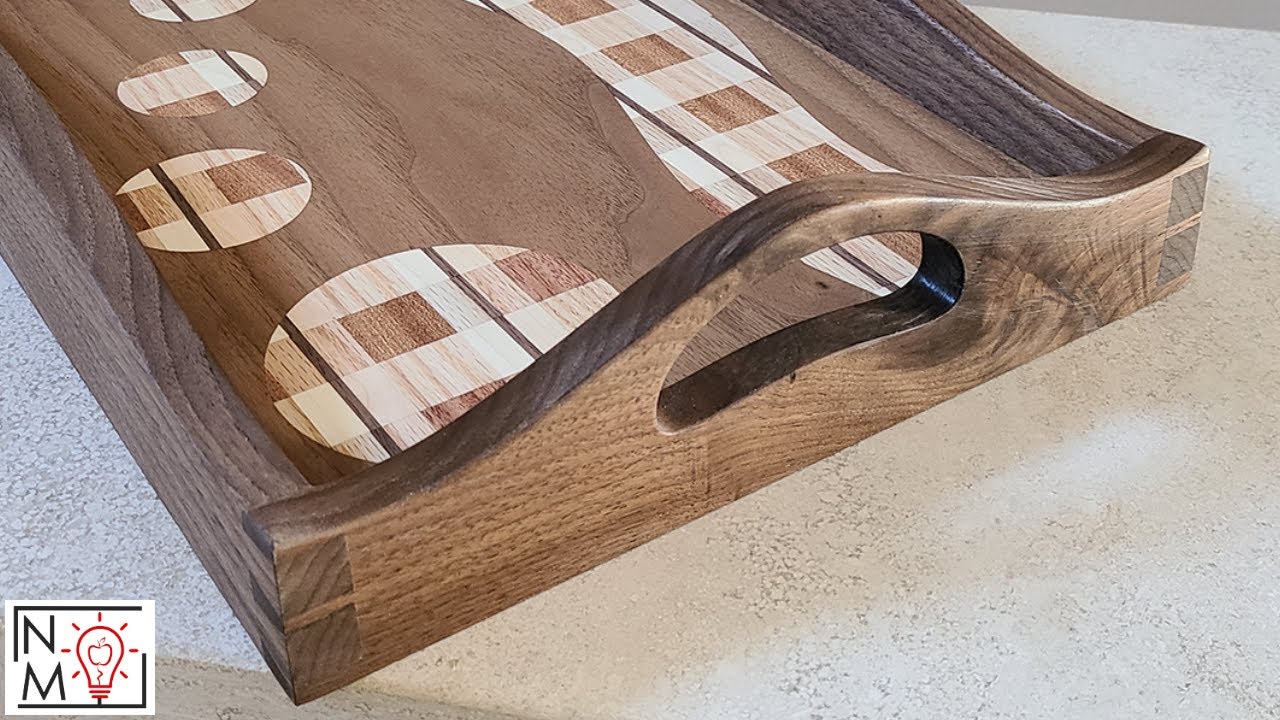 Making Wooden Tray Handles from Figured Walnut
