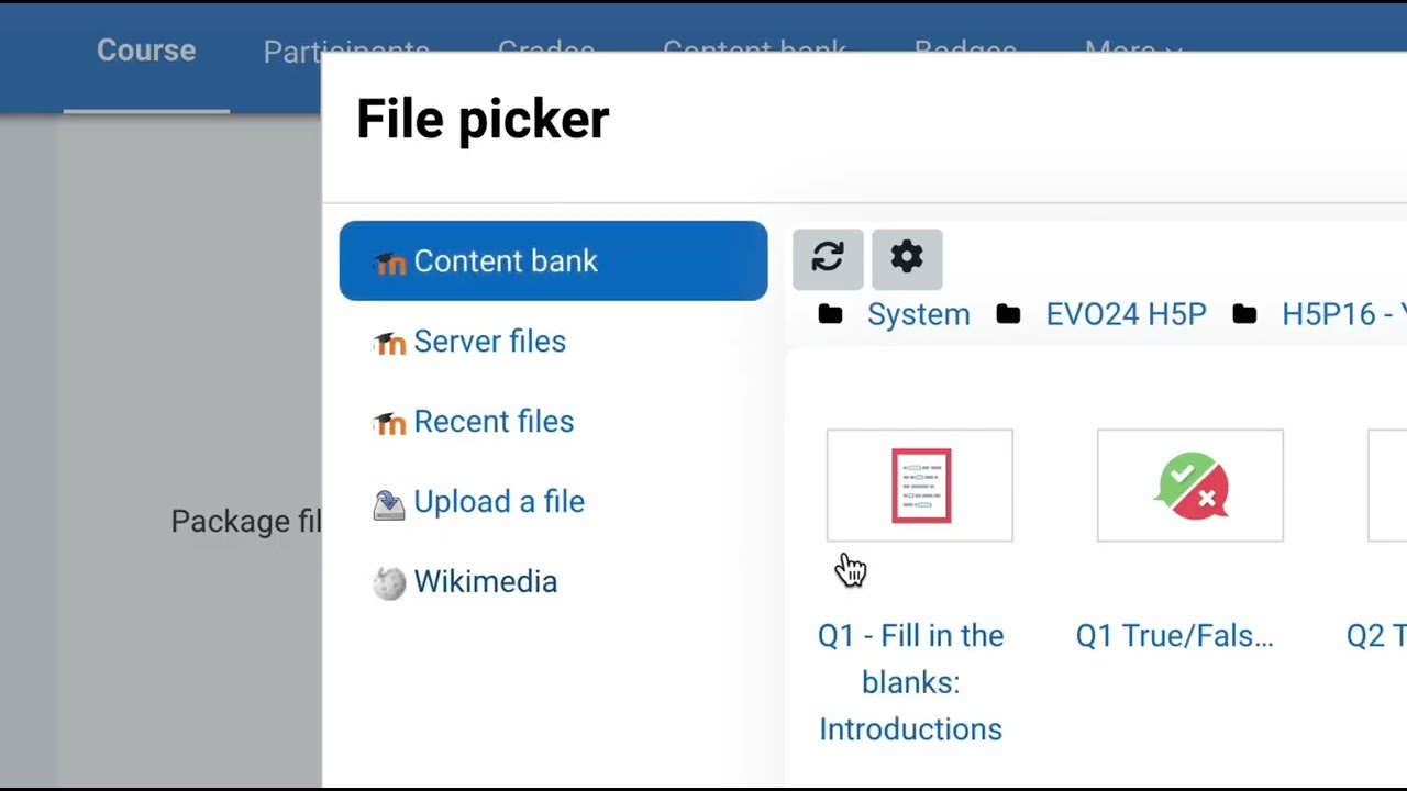 H5P -  Moodle Fill In the blanks