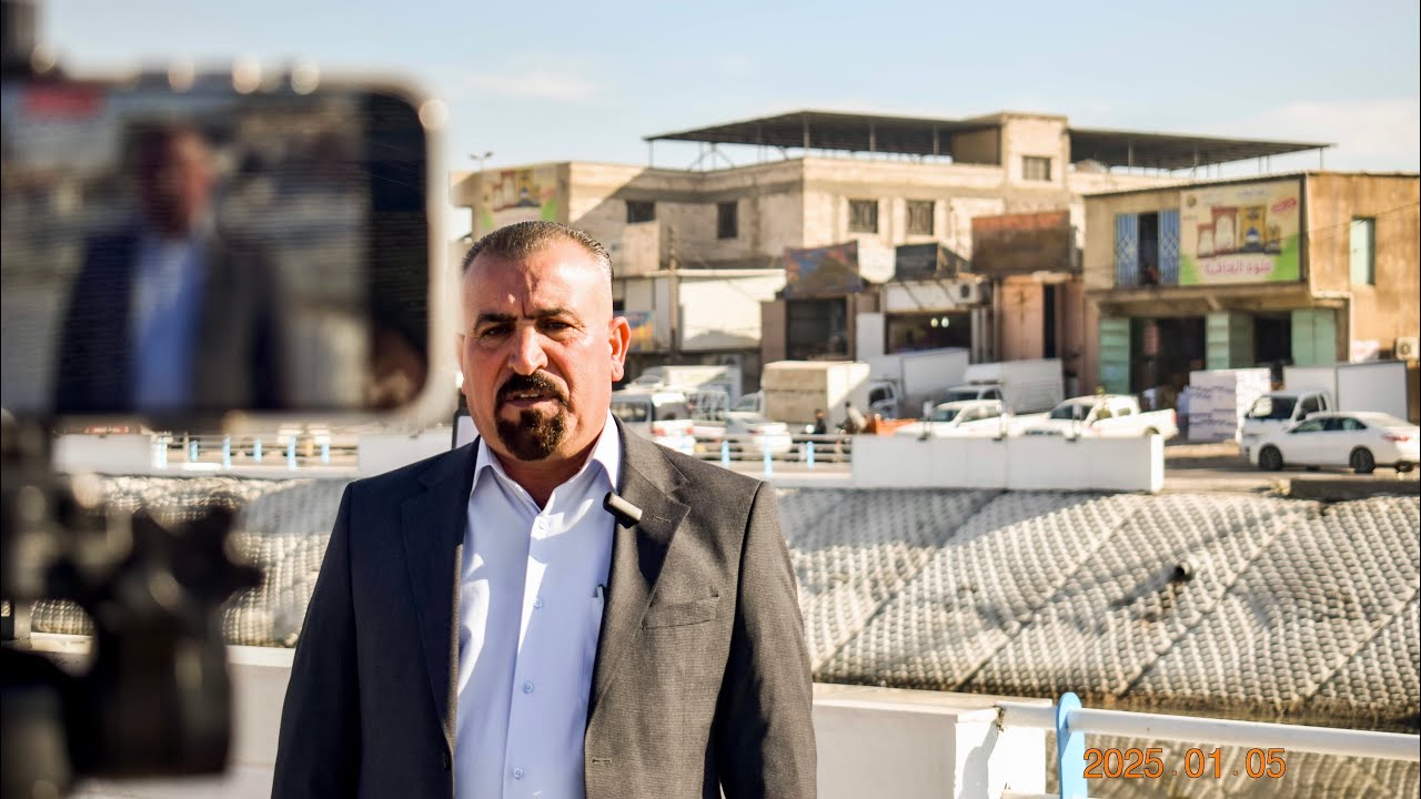 تبطين نهر الخندق في البصرة بواسطة تقنية اللحاف الخرساني