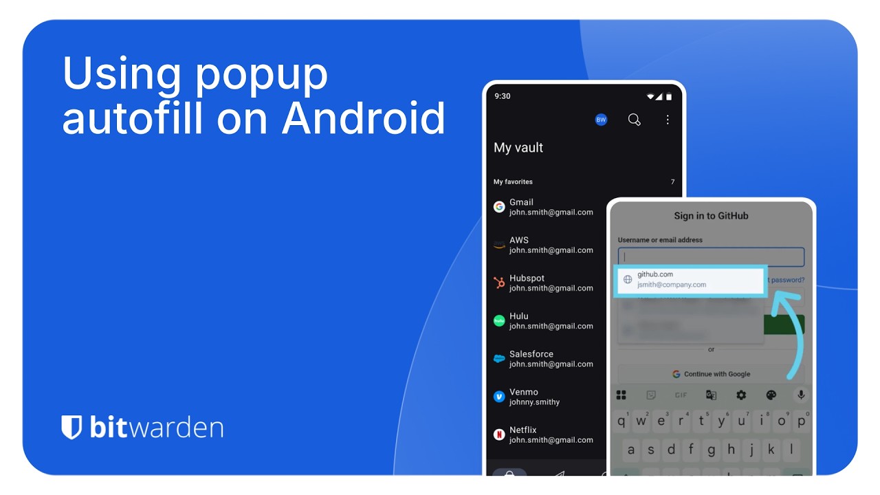 Использование всплывающего автозаполнения на Android