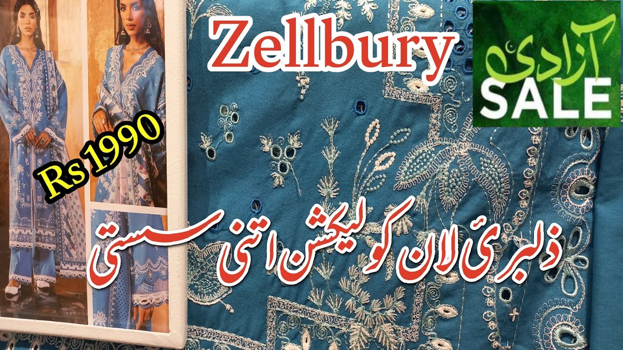 Zellbury New Collection 2025 | Zellbury New Unstitched Collection 2025 3pice Very Low price