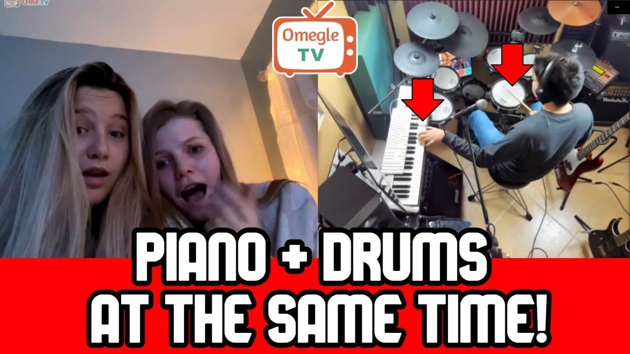 PIANO and DRUMS at the SAME TIME! (I Found Omegle Talent)