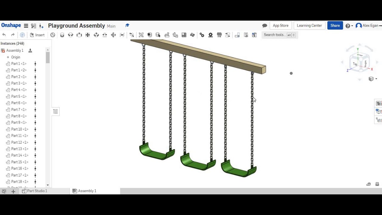 Учебное пособие по Onshape - Звенья цепи