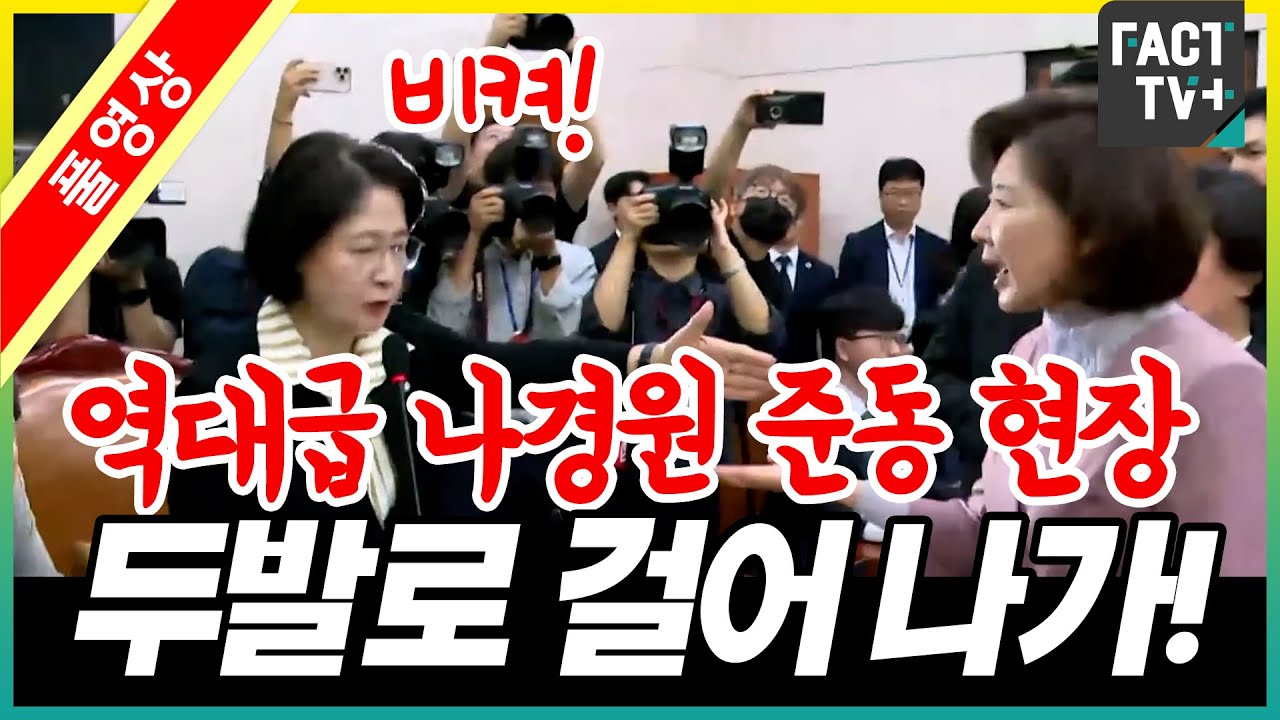 [풀영상] 역대급 나경원 준동 현장..추미애 