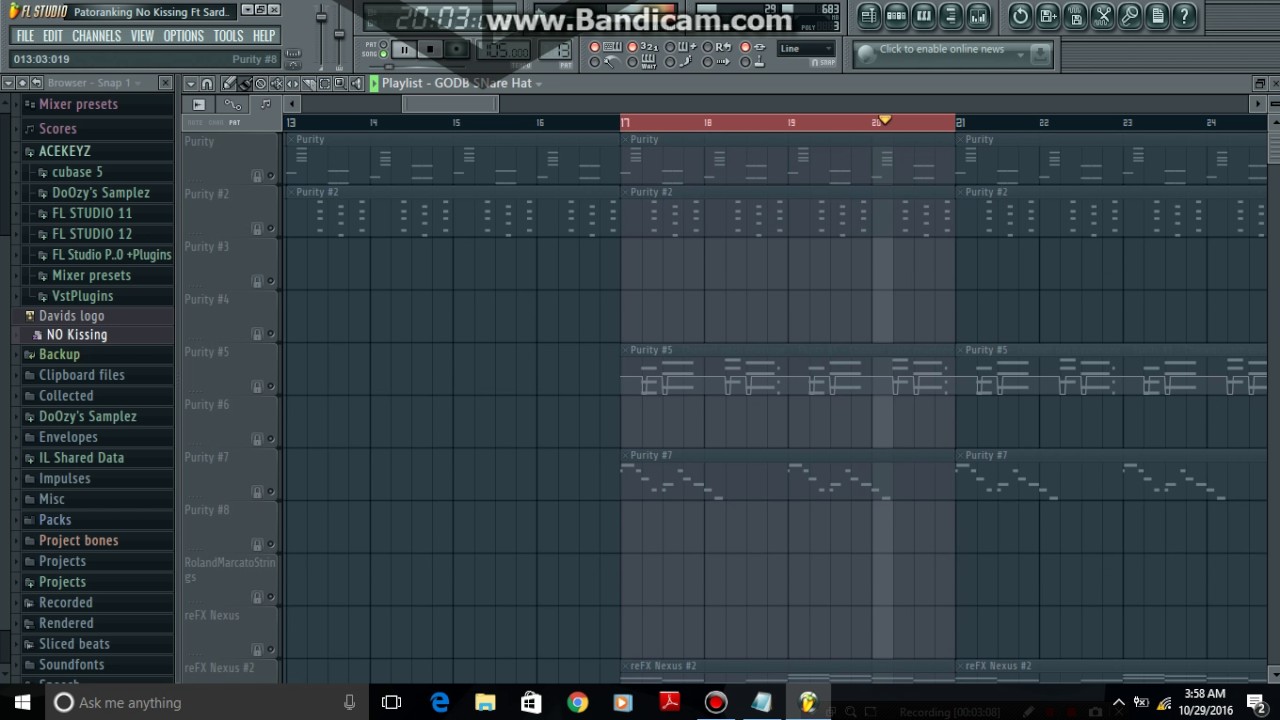 PATORANKING NO KISSING BABY INSTRUMENTAL FL STUDIO REMAKE