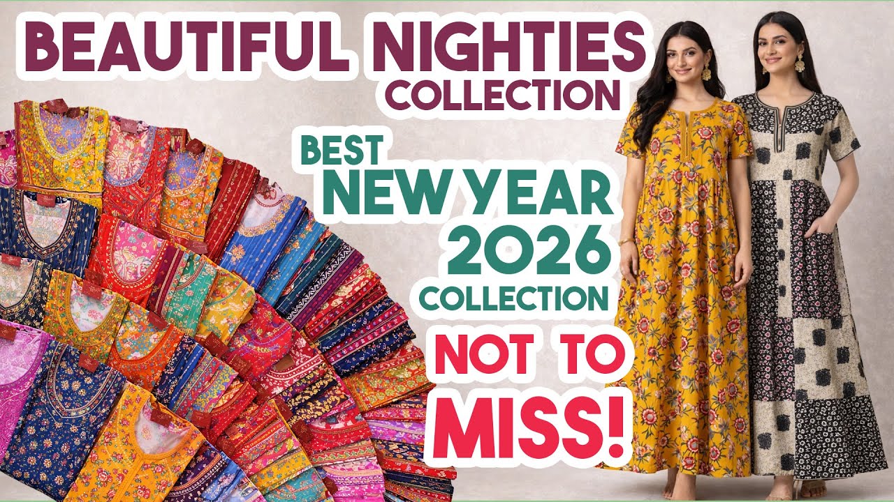 EXCLUSIVE🔥this NEW YEAR 2026 SPECIAL! L-regular size/Premium Jessica Brand Cotton Nightys #nighty