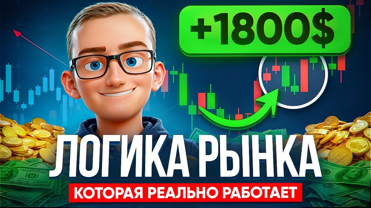 1800$ в трейдинге по чистому графику! Логика рынка, которая реально даёт результат в 2025