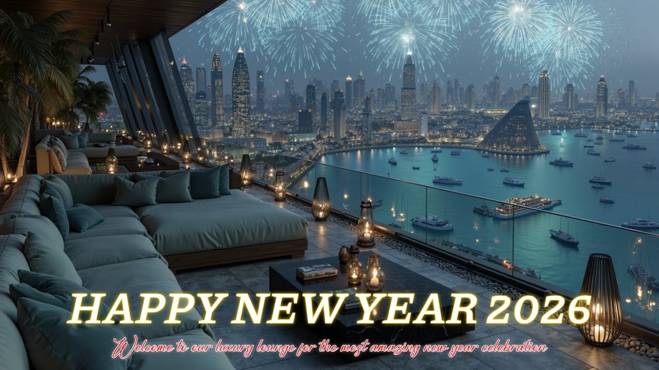 Happy New Year 2026 Luxury Lounge Rooftop Chillout Music & Premium Vibes
