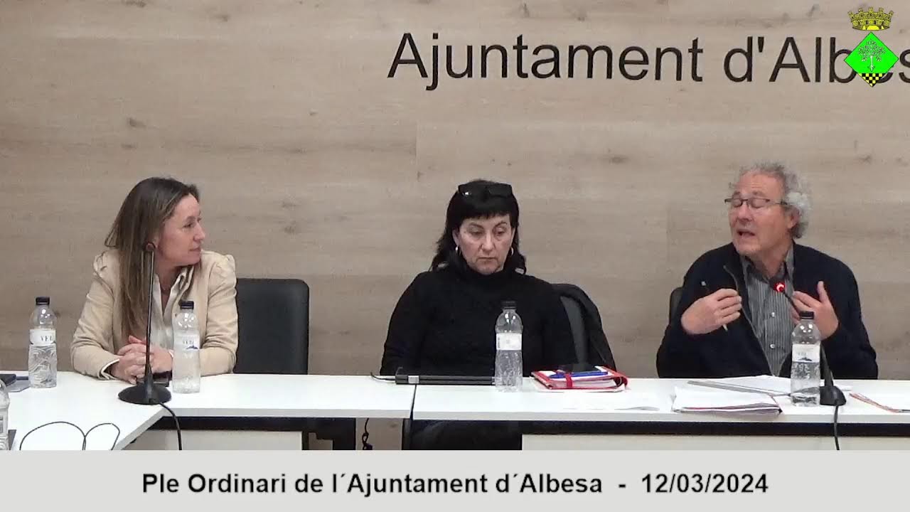Ple Ordinari de l´Ajuntament d´Albesa  -  12/03/2024