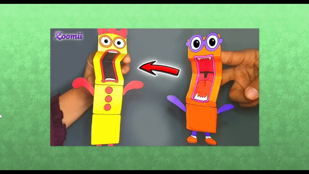 Numberblocks number confused with two and tree puzzle game @Numberblocks