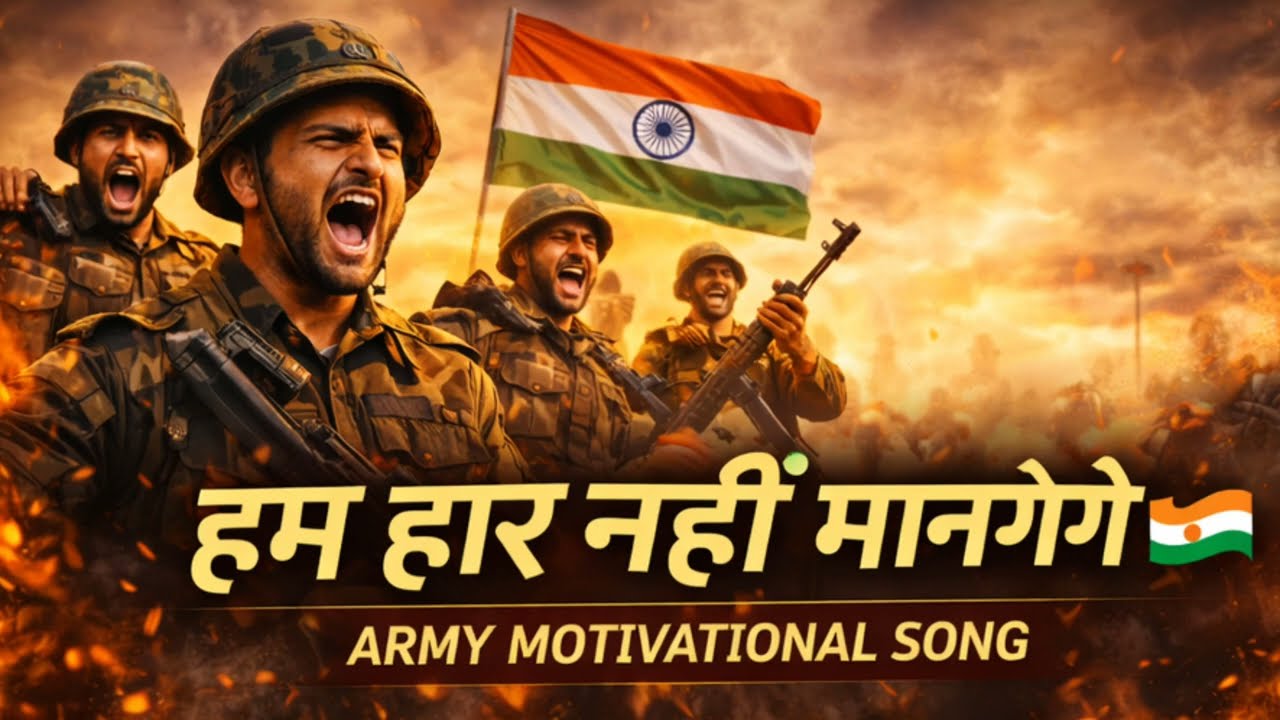 हम हार नहीं मानेंगे 🇮🇳 | Powerful Indian Army Motivational Song 2026 | Desh Bhakti Song | New song 