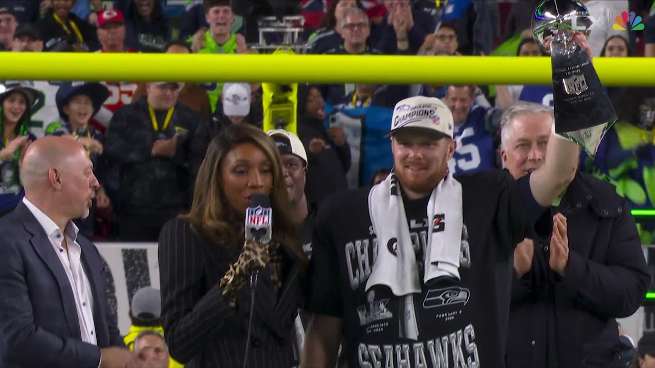 Seattle Seahawks Super Bowl LX Trophy Presentation
