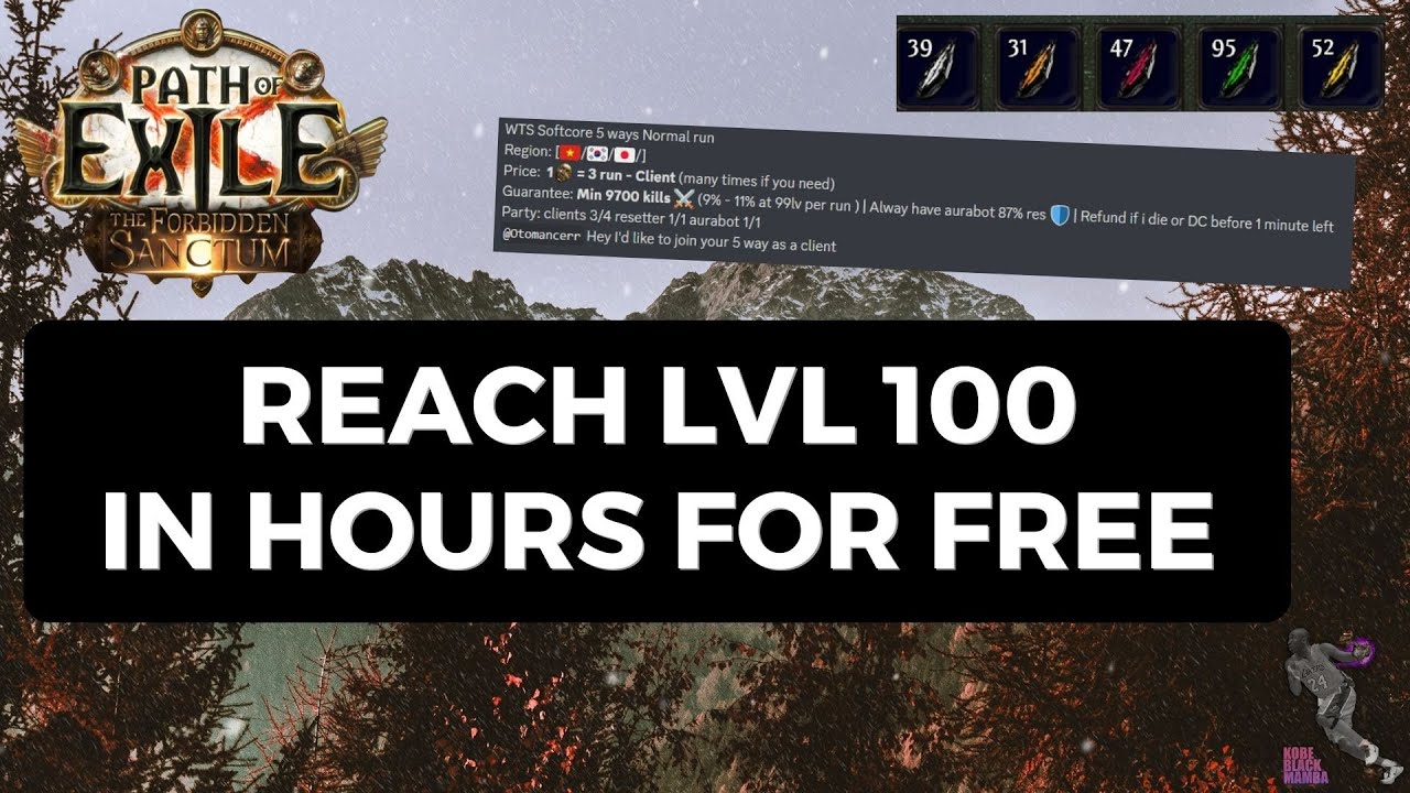 [PoE 3.20] How To Reach Level 100 in Hours for No Cost - YOUR BIGGEST FREE CHARACTER UPGRADE