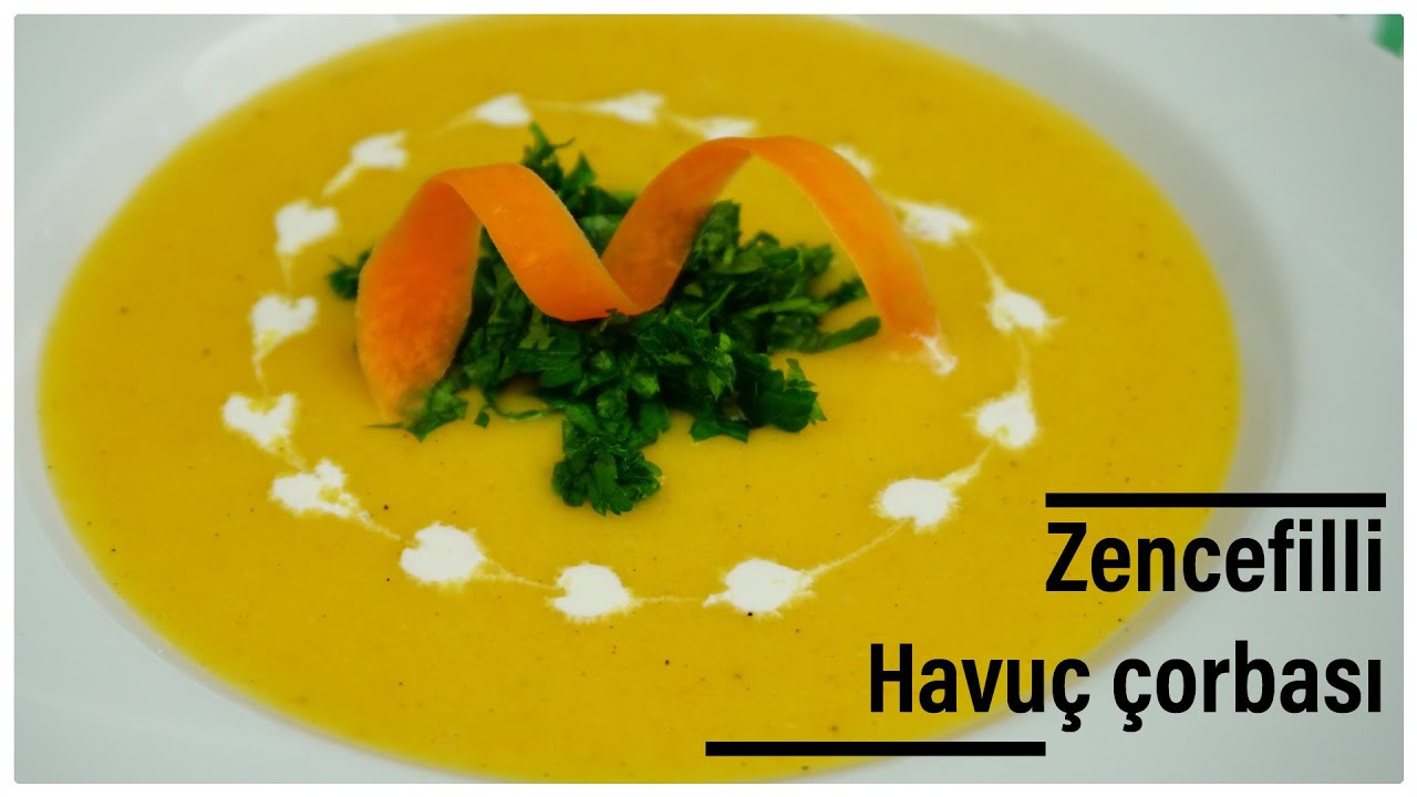 Şifa ve lezzet deposu zencefilli havuç çorbası / yemek tarifleri / Figen Ararat