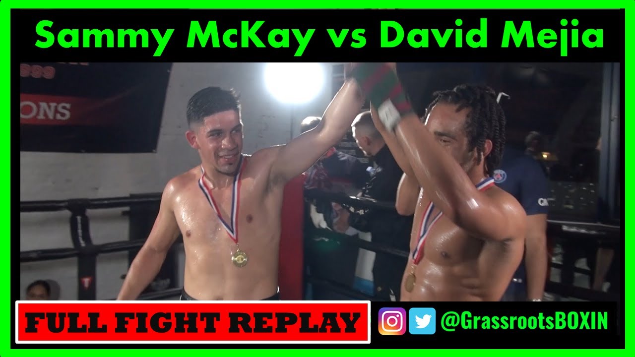 WAR!!! Sammy McKay vs David Mejia - FIGHT OF THE NIGHT - EXHIBITION BOXING NIGHT - MIGUEL'S GYM