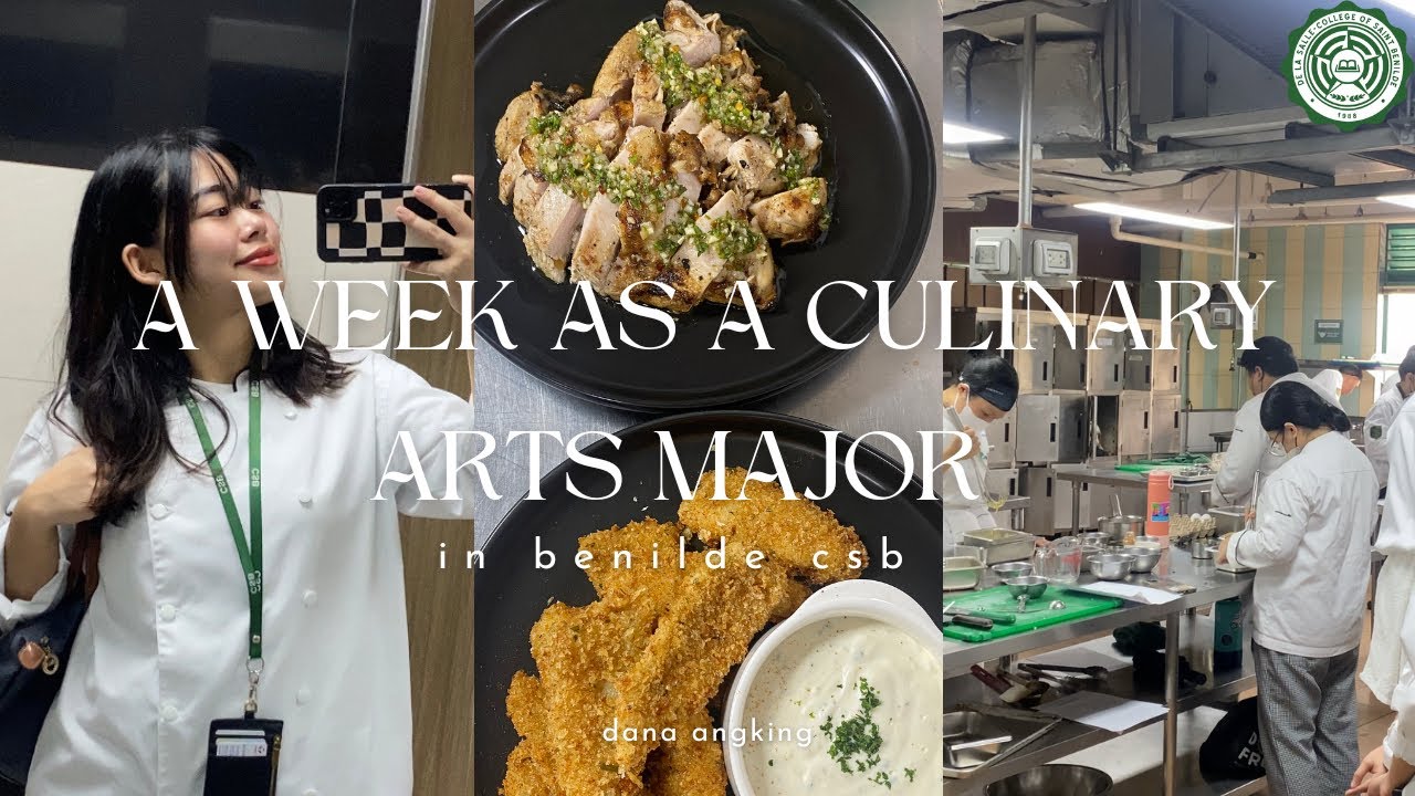 A WEEK AS A CULINARY ARTS MAJOR IN BENILDE CSB! what we do and wear in class. short campus tour.