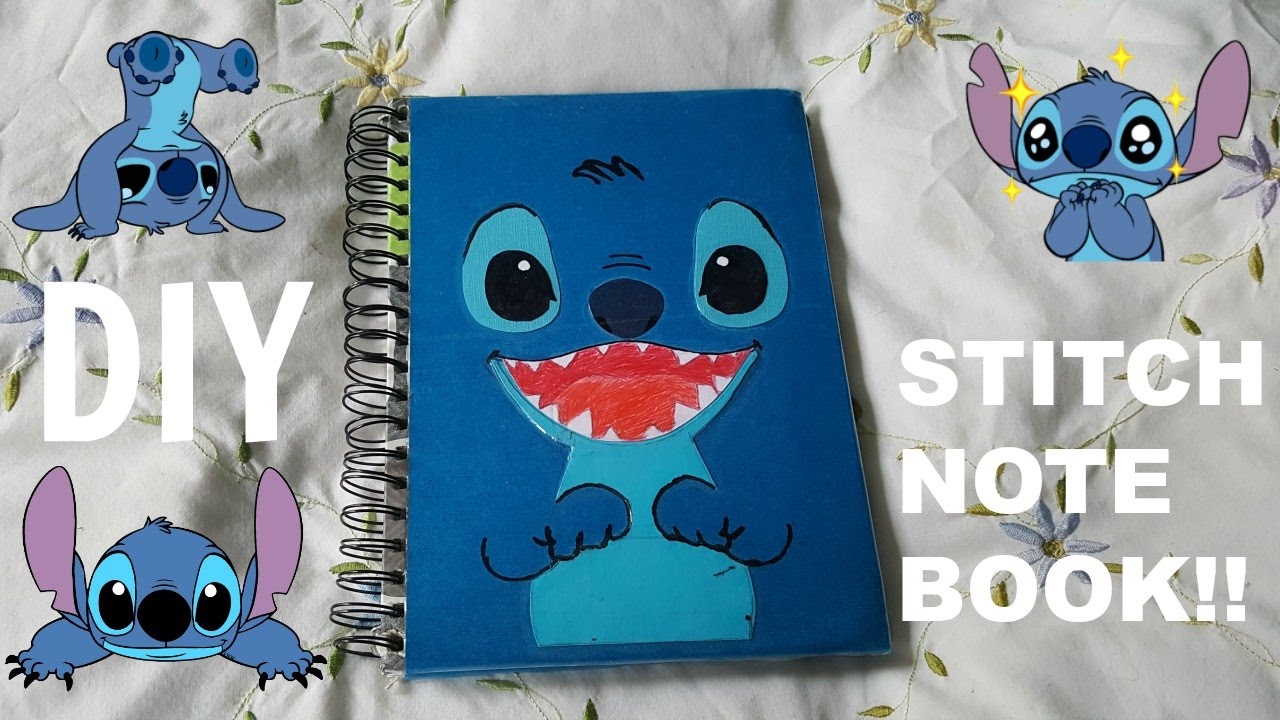 DIY STITCH NOTEBOOK!