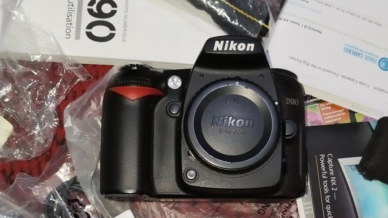 فتح بوكس و شرح كامل ل كاميرا نيكون D90 nikon d90