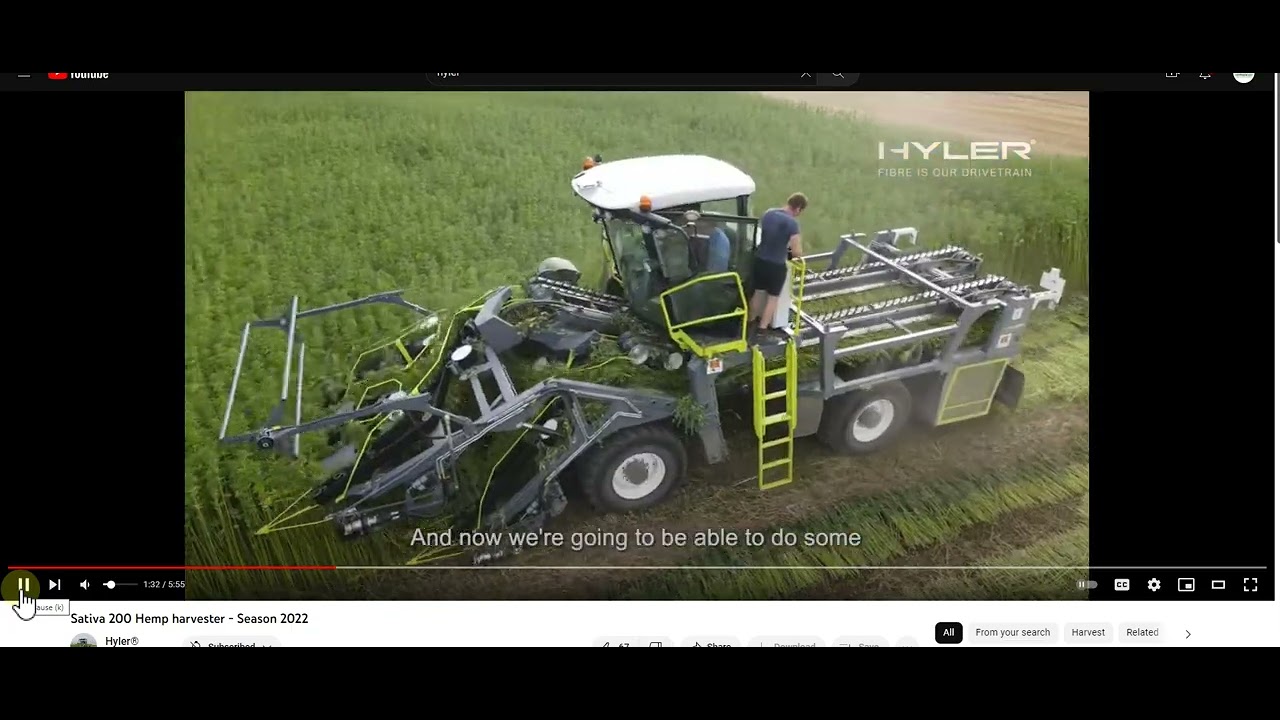 New hemp harvesting systems derived from flax harvesting and processing
