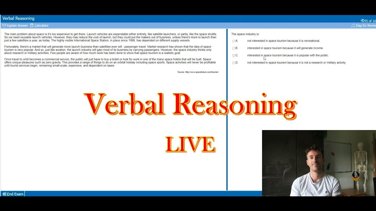 Verbal Reasoning UCAT Questions Done Live By Medical Student - How To Do Well In Verbal Reasoning