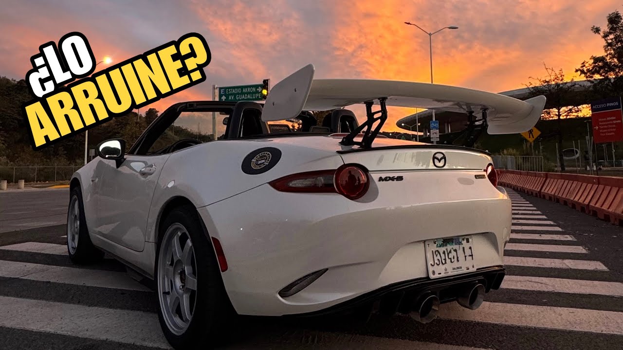 Este alerón y difusor cambiaron por completo mi Mazda MX-5