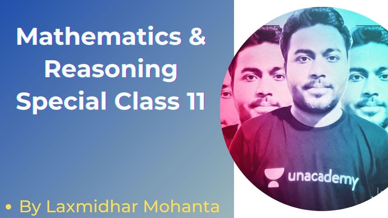😎CT,BEd,RI Amin Exam 2021..Mathematics Special Class 11 By Laxmidhar Sir