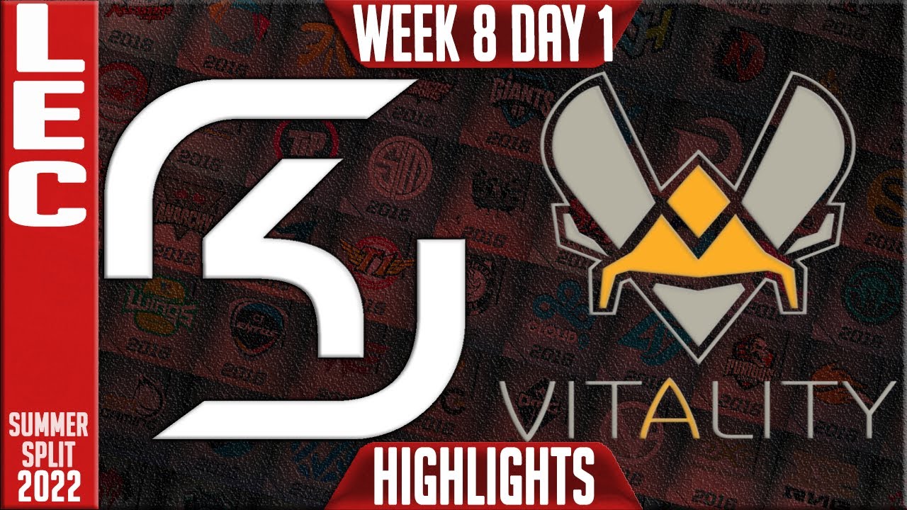 SK vs VIT Highlights | LEC Summer 2022 W8D1 | SK Gaming vs Vitality