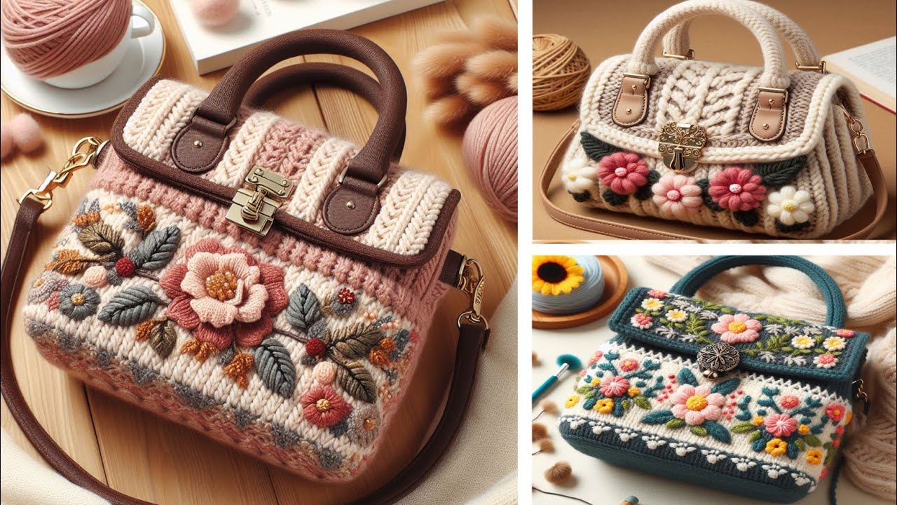 wow 💯 Unique Crochet woman's hand bag design ideas. Crochet ladies hand bag designs