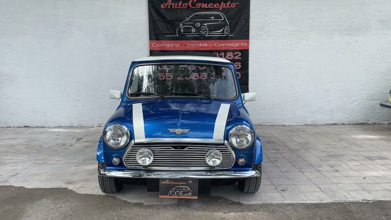 Mini Cooper 1990 British Open Blue Racing ¡Muy conservando! de venta en @autoconceptousedcars