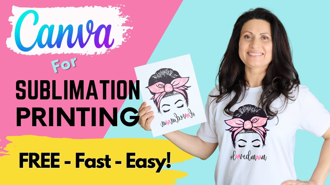 Canva для сублимационной печати | Как печатать сублимационные дизайны с помощью БЕСПЛАТНОЙ програ...