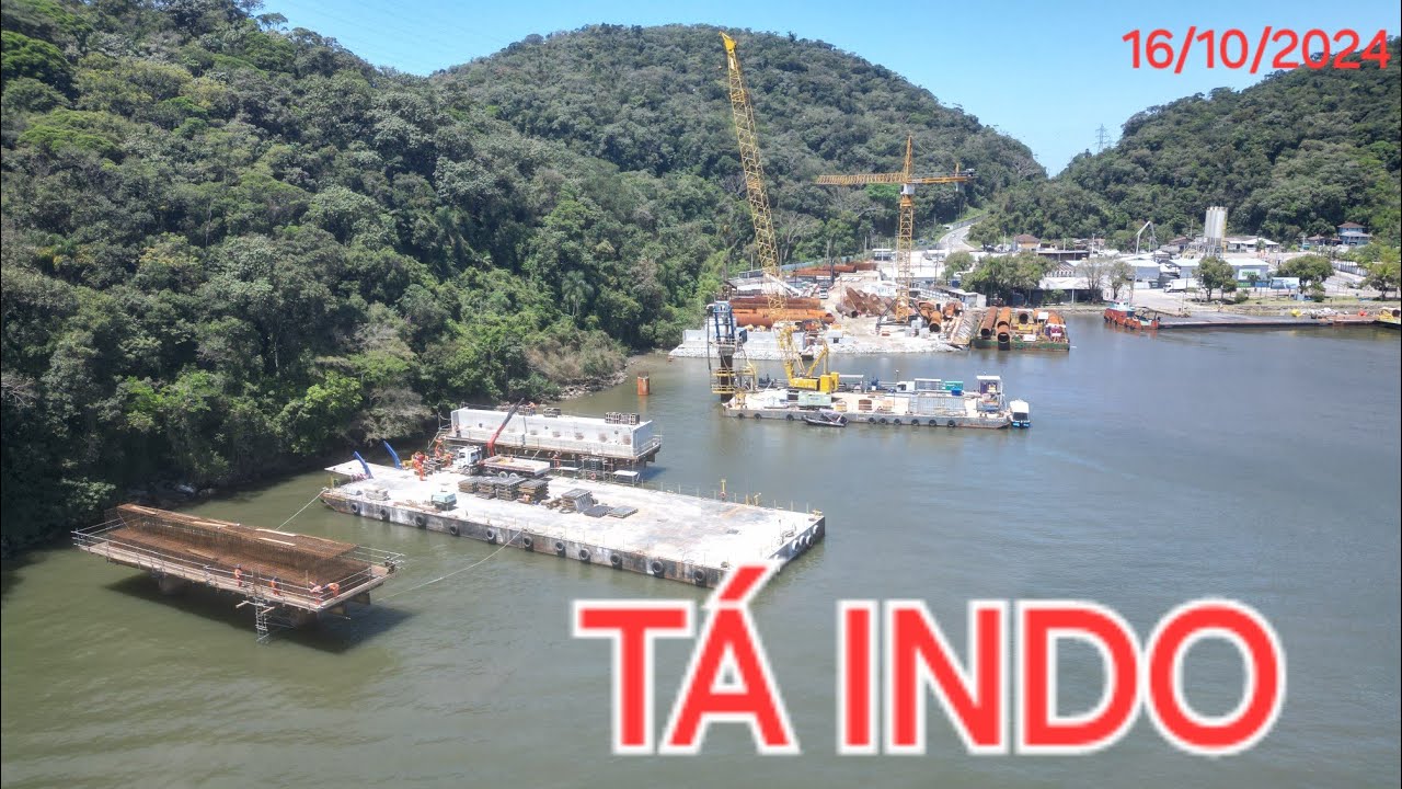 Atualização da obra da Ponte de Guaratuba-Pr