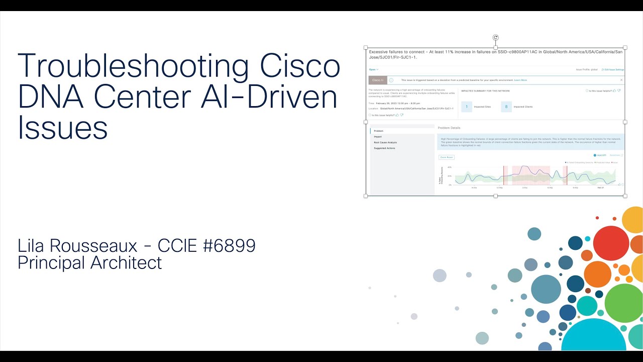 Cisco DNA Center Demo: Troubleshooting AI Driven Issues