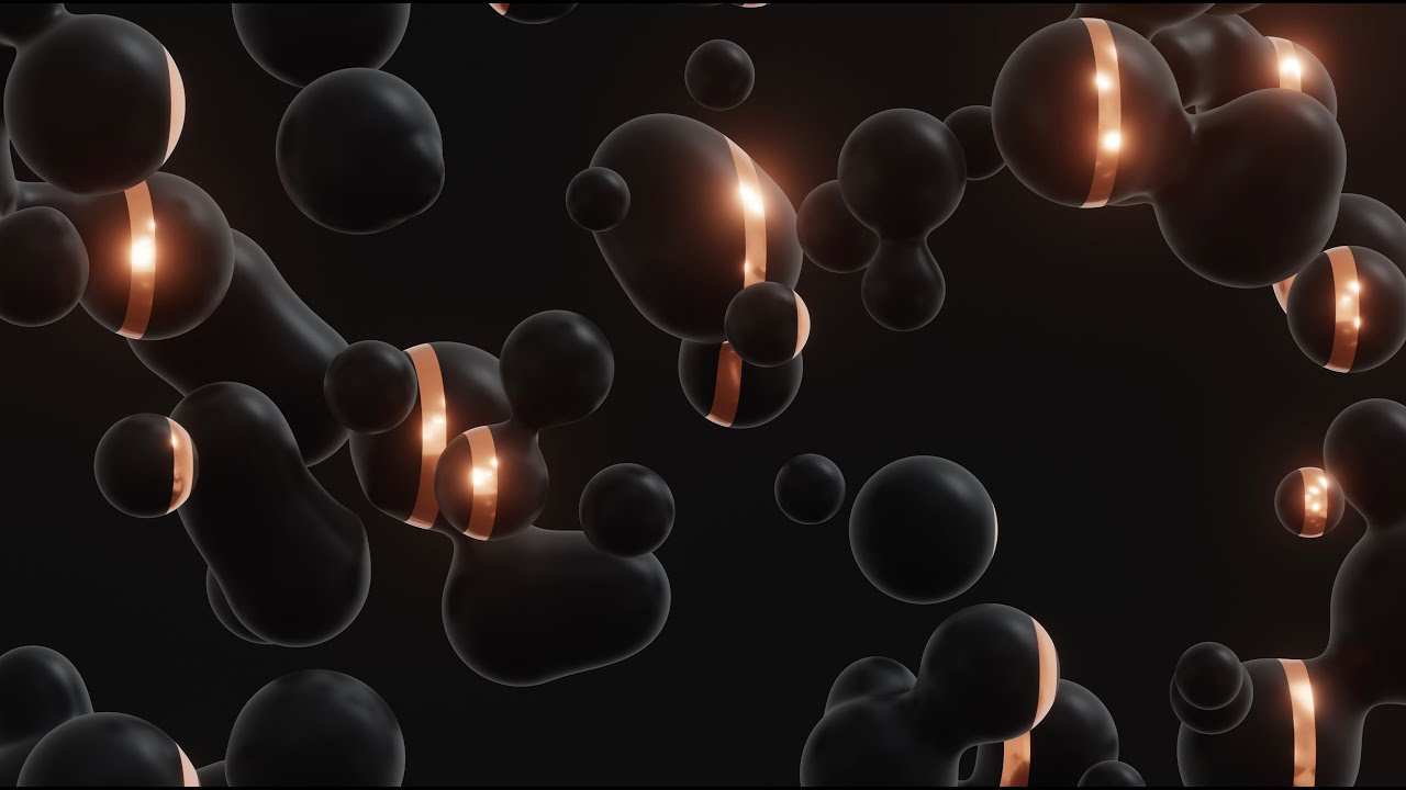 Metaball Rose Gold Background 4K Metaball High Resolution Motion Design Заставка