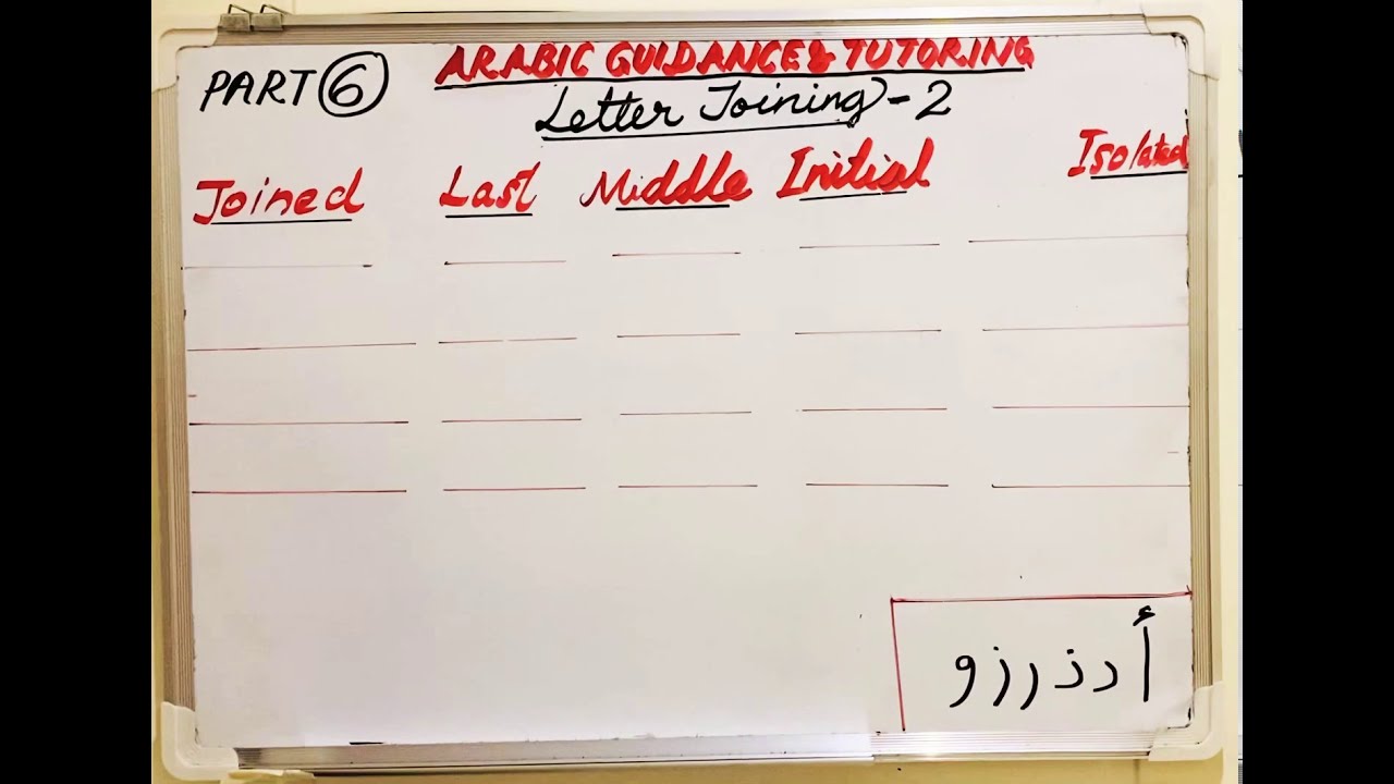Arabic Letter Joining / Malayalam (PART -6)