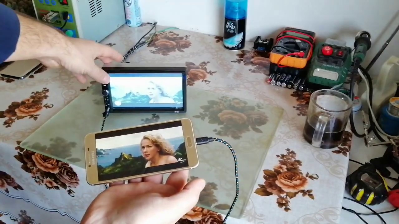 Conectare mirrorlink (  Mirrolink connection ) mp5 player auto 7010B