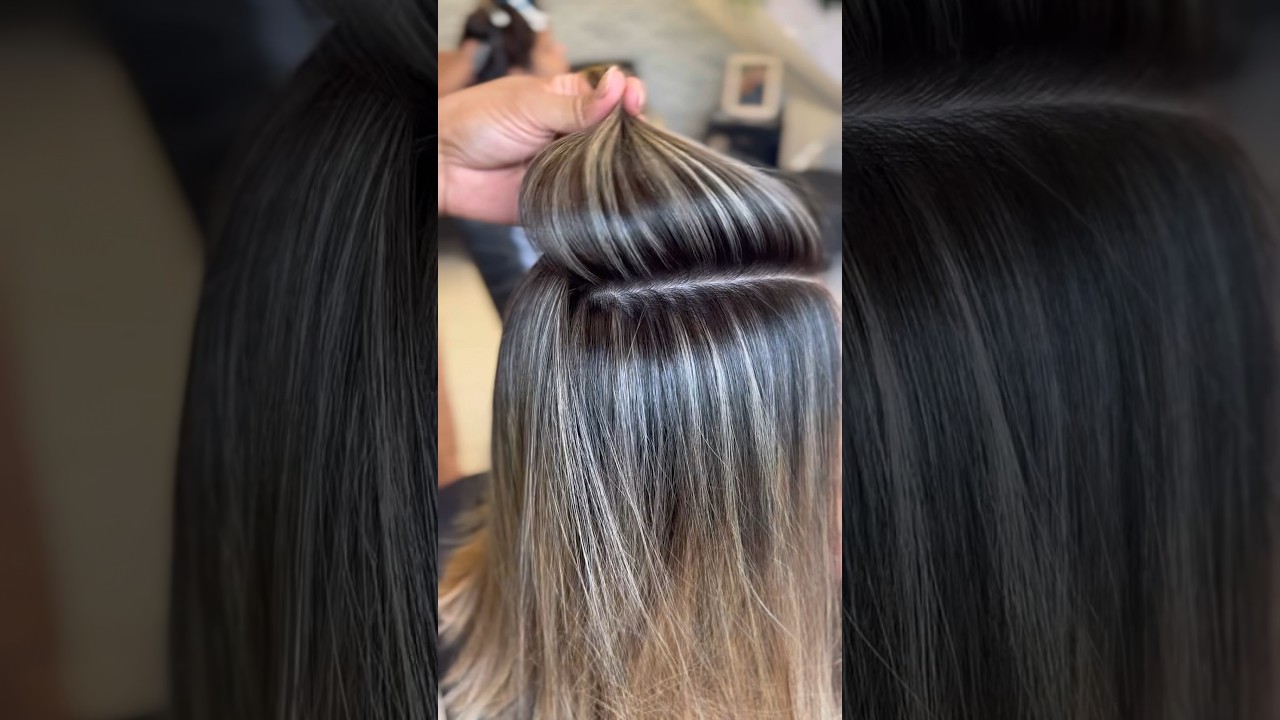 O famoso esfumado de raiz #hair #cabelo #blond #esfumado