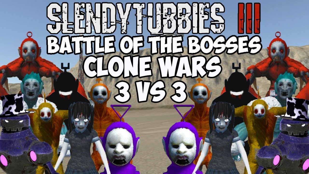 I CAN'T BELIEVE HOW CLOSE THAT WAS | SLENDYTUBBIES 3 BATTLE OF THE BOSSES CLONE WARS 3 VS 3 | BOTB