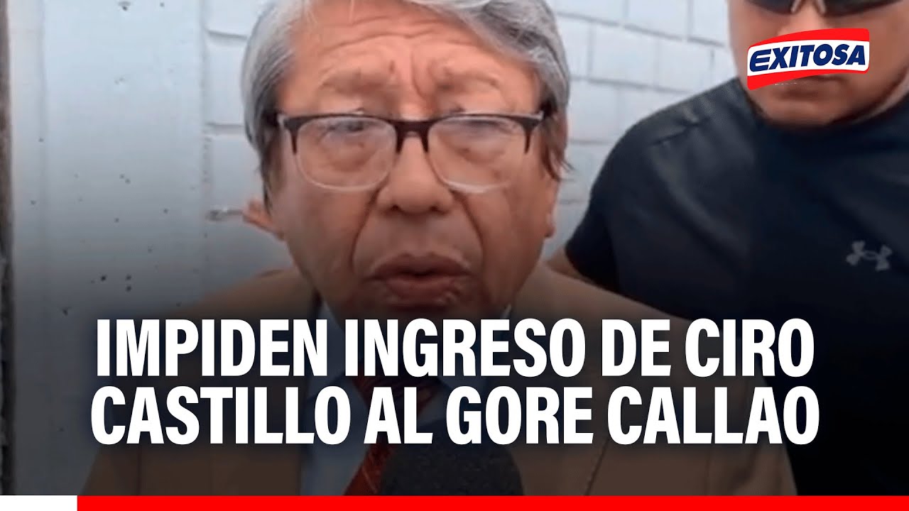 🔴🔵 Ciro Castillo fue IMPEDIDO de ingresar al GORE Callao: "Están cometiendo un delito grave"
