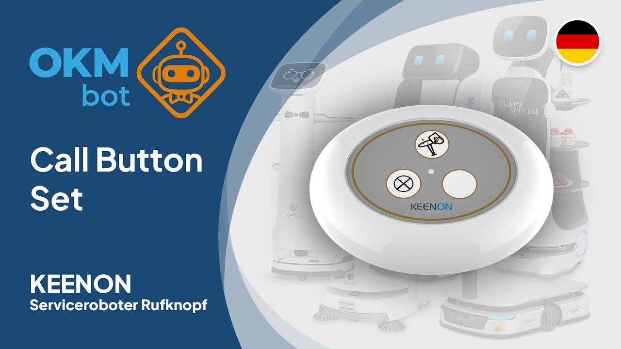 Keenon Robotics Call Button Set für Service-Roboter - So rufe ich den Roboter zu mir
