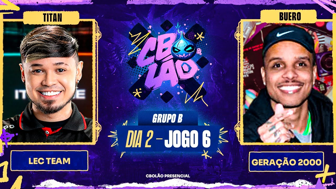 LEC Team x Gera&ccedil;&atilde;o 2000 | MD1 - Dia 2 | CBOL&Atilde;O Presencial - Grupo B | Guiven x Robo