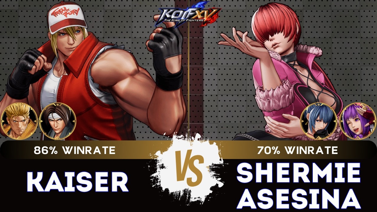 KOF XV ▰ KAISER (Kyo/RyoTerry) 🆚 SHERMIE ASESINA (Leona/Athena/Shermie) 🎞️Replay Match - 3/26