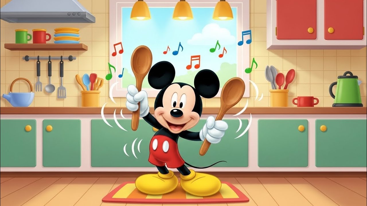 Mickey Mouse in the Kitchen | Fun Music & Counting for Kids 🎶🍴