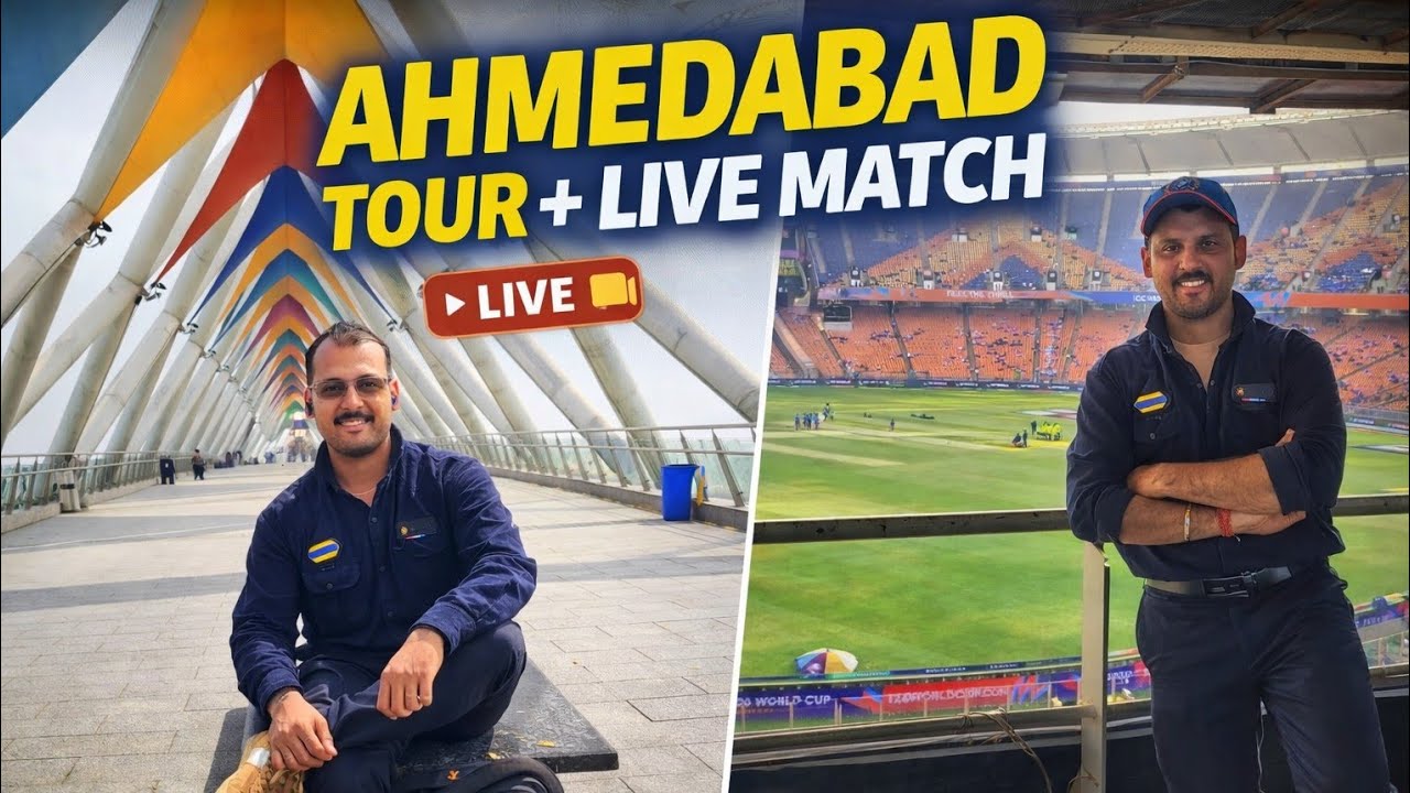 Ahmedabad Trip + Live Match Experience 🏏 | Full Vlog