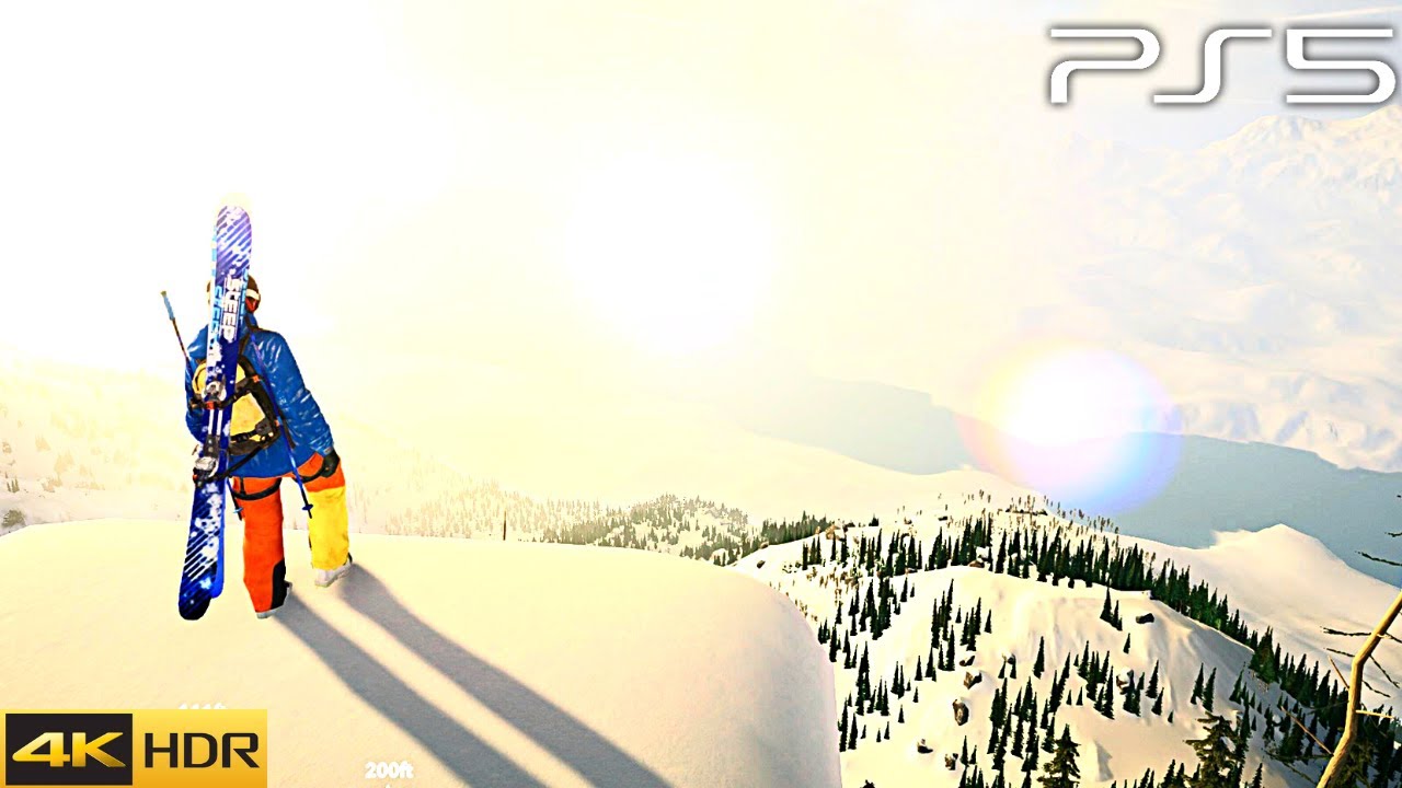 Steep Amazing Down Hill Gameplay (PS5 HDR) [4K 60FPS]