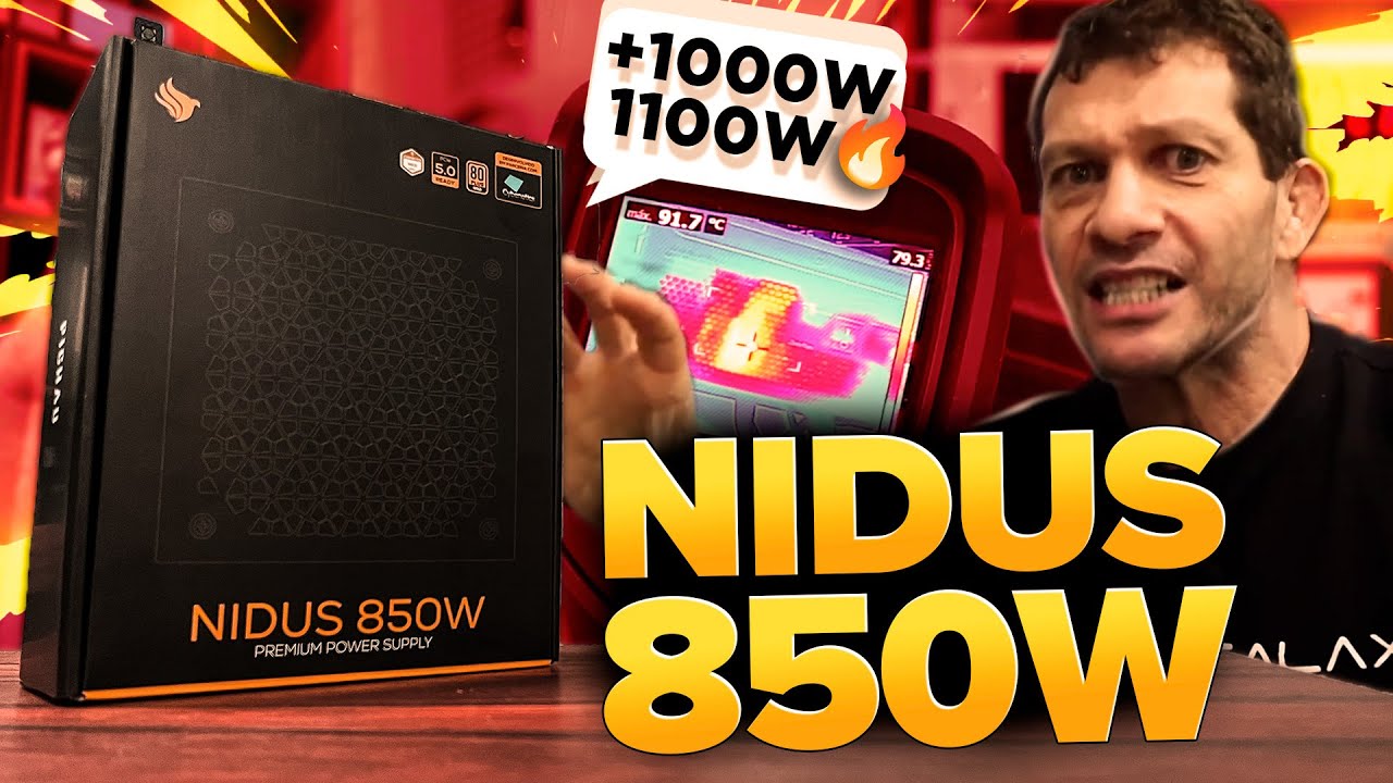 Teste de Resistência Extrema Pichau NIDUS 850W Superando Limites até 1100W! @TecLab